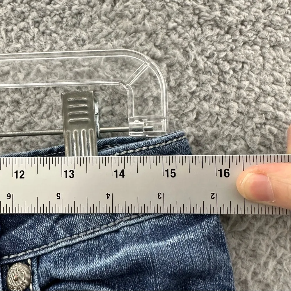 Miss‎ Me Low Rise Skinny Jeans Gold Sequin M Pockets Western Women's 30 x 31.5 - Image 6