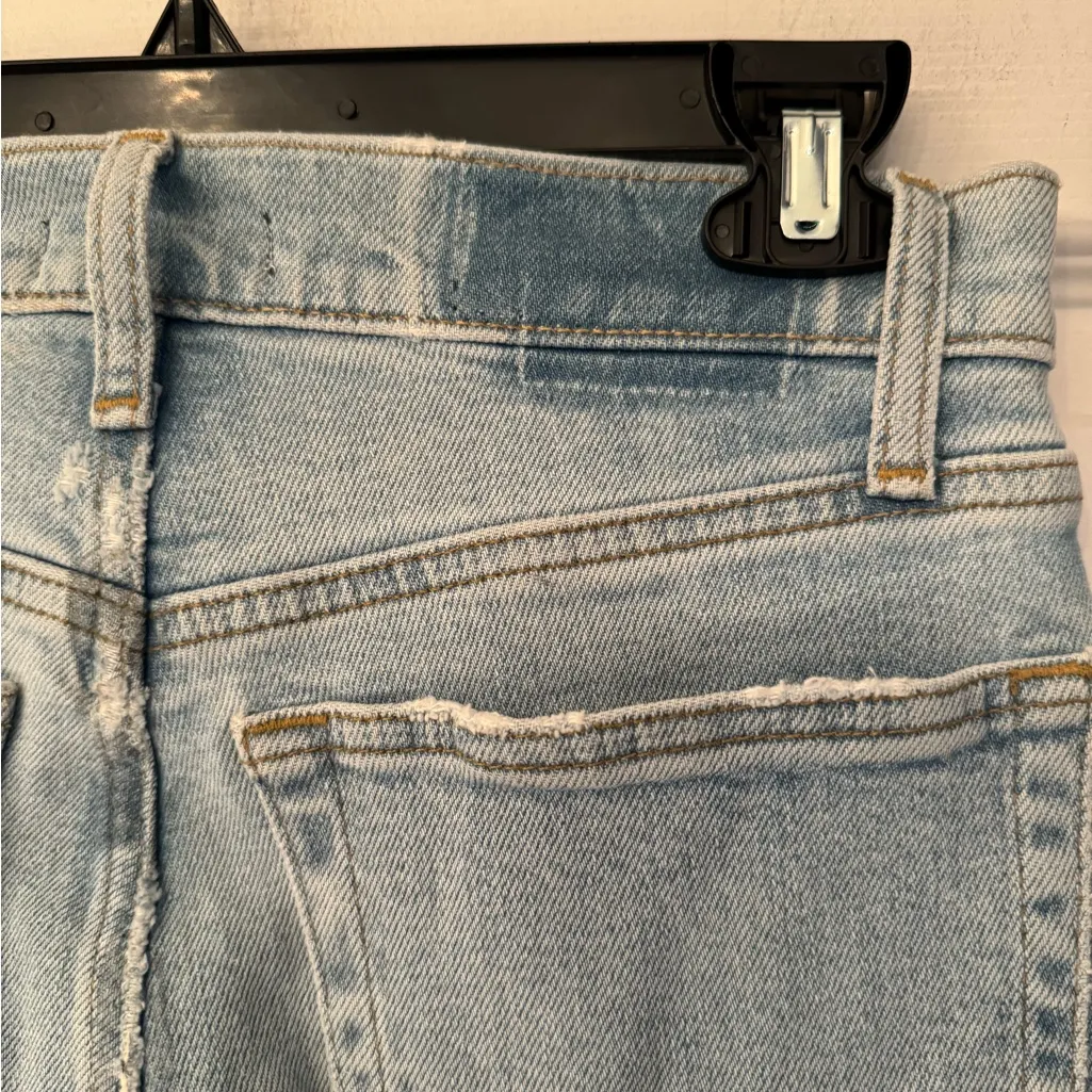 REDONE Women’s Blue Wash Comfort Stretch High Rise Ankle Crop Size 26 - Image 15