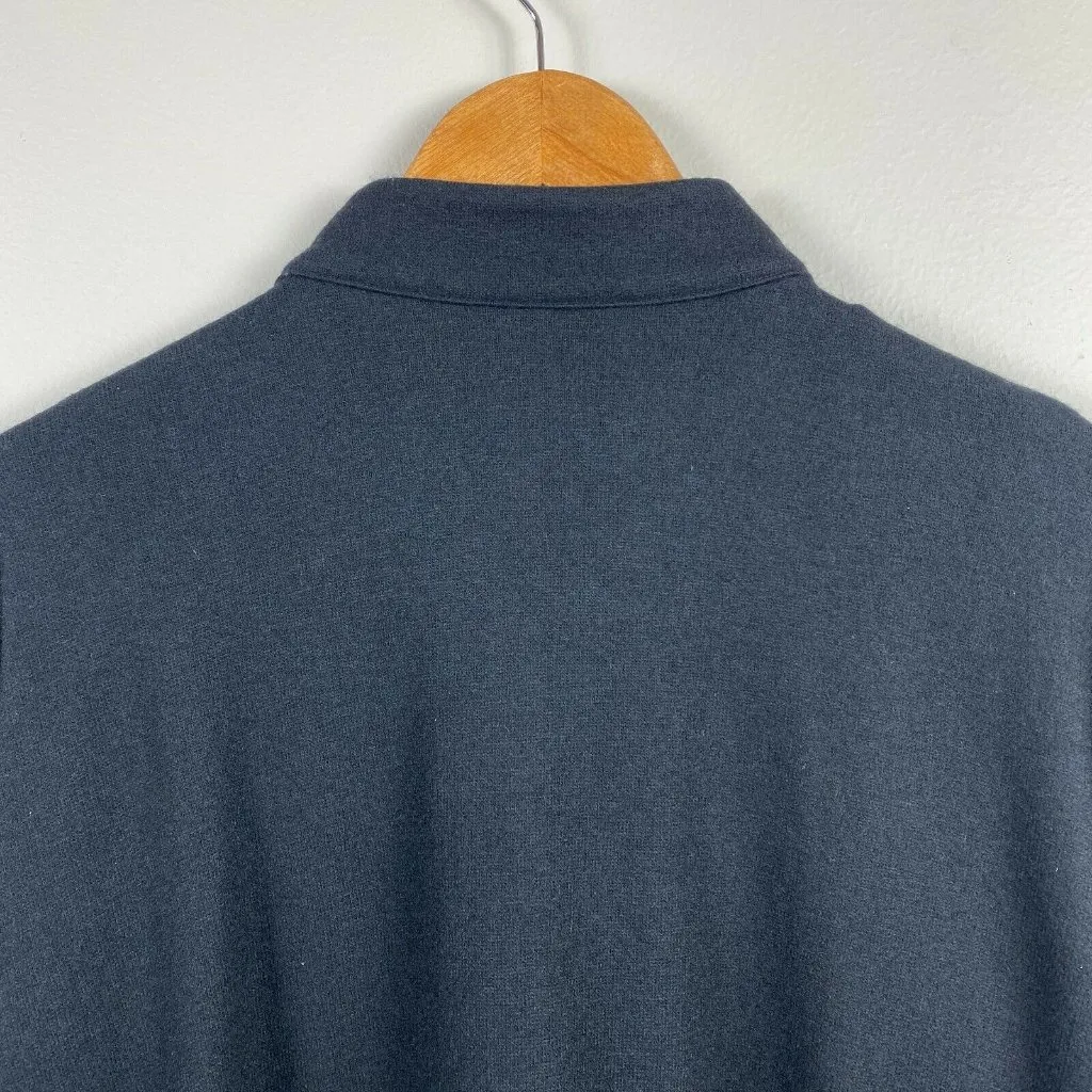 Banana Republic Jacket XL‎ Black Wool Blend Lightweight Full Zip Stretch - Image 5