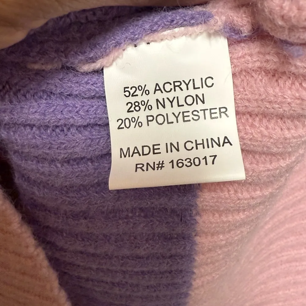 Princess Polly Cara Sweater Mini Dress Pastel Pink Yellow Green Stripe Size  M/L - Image 9