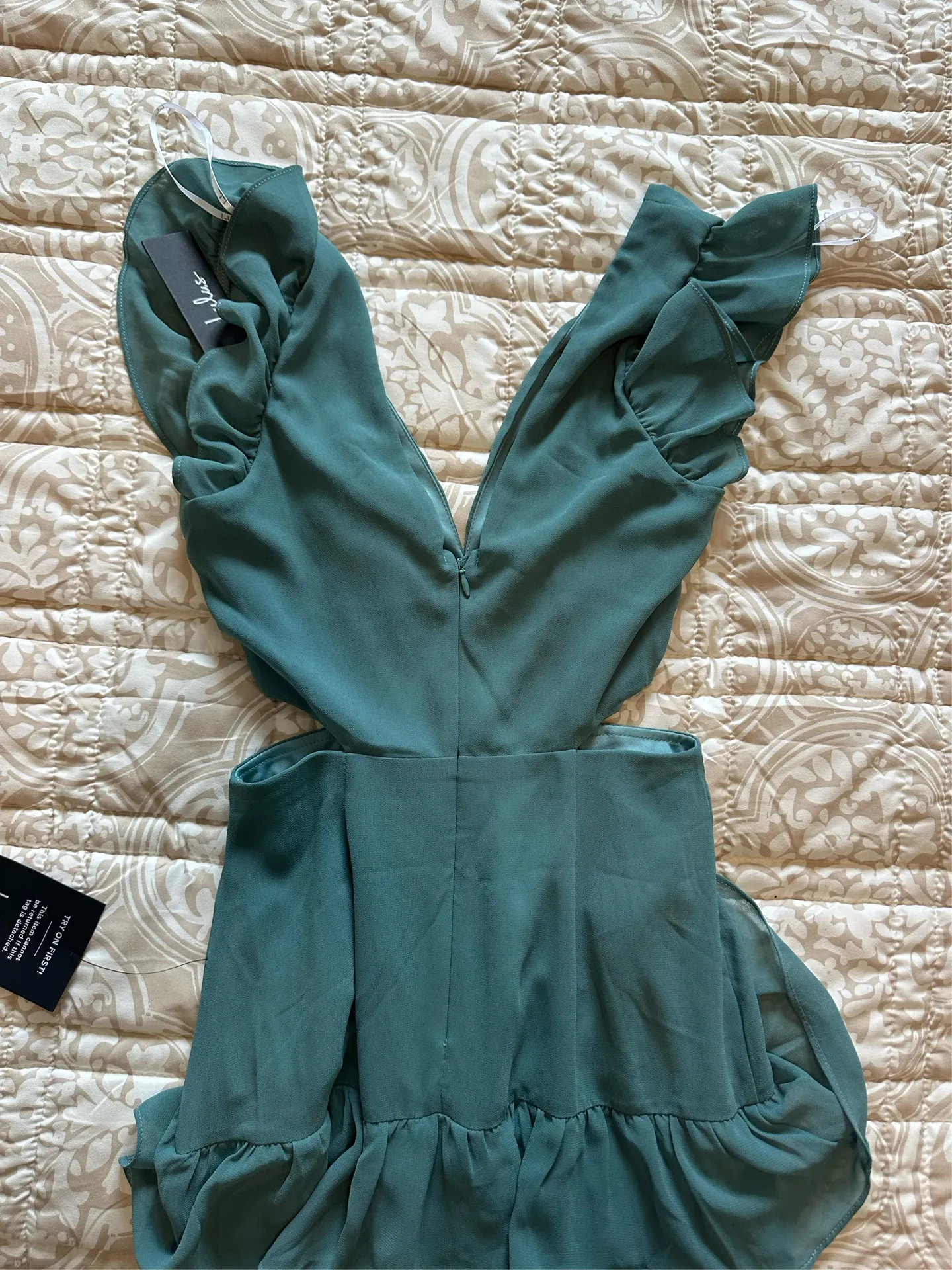 Teal Lulus Maxi Green Dress - Image 3