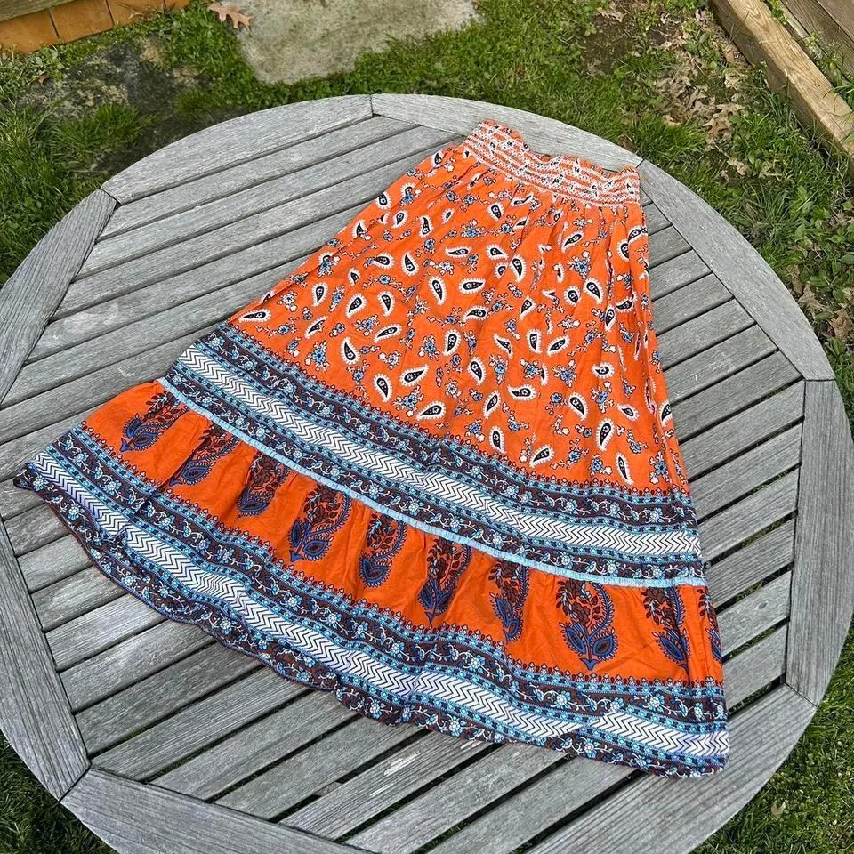 Vintage Y2K, orange fairy‎ skirt by planet gold size medium - Image 6