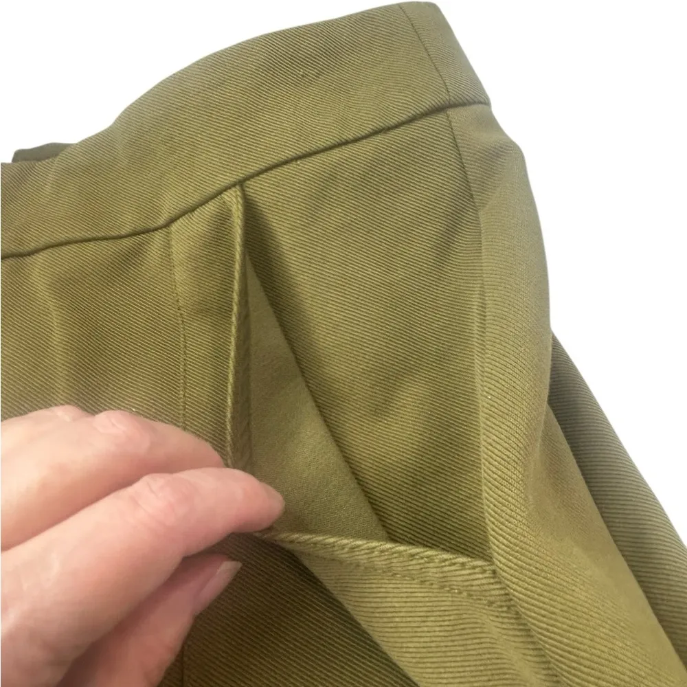 Anthropologie Essential Slim Knit Cargo Pant Size 12 Moss Green Pockets - Image 5