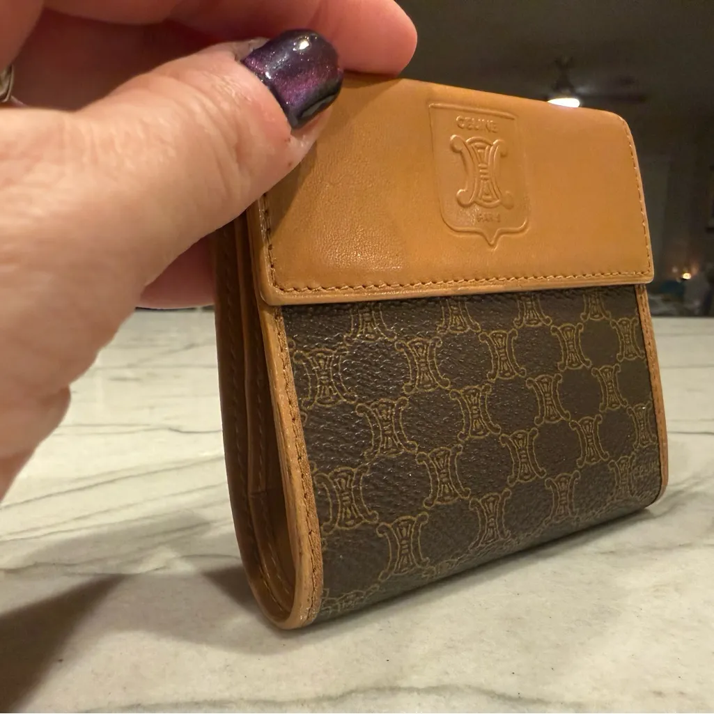 CELINE  MACADAM BI-FOLD COMPACT WALLET VINTAGE - Image 6