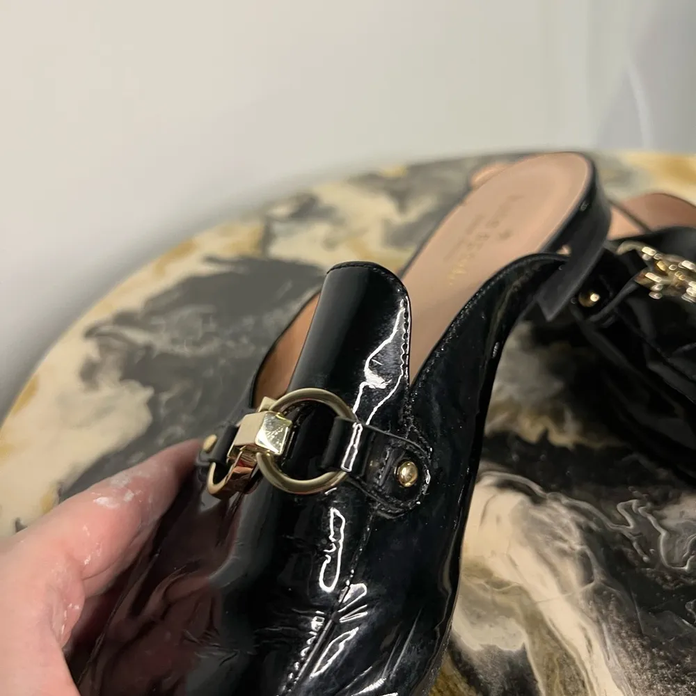 Kate Spade Cece Too Patent Leather Loafer Mules - Image 8