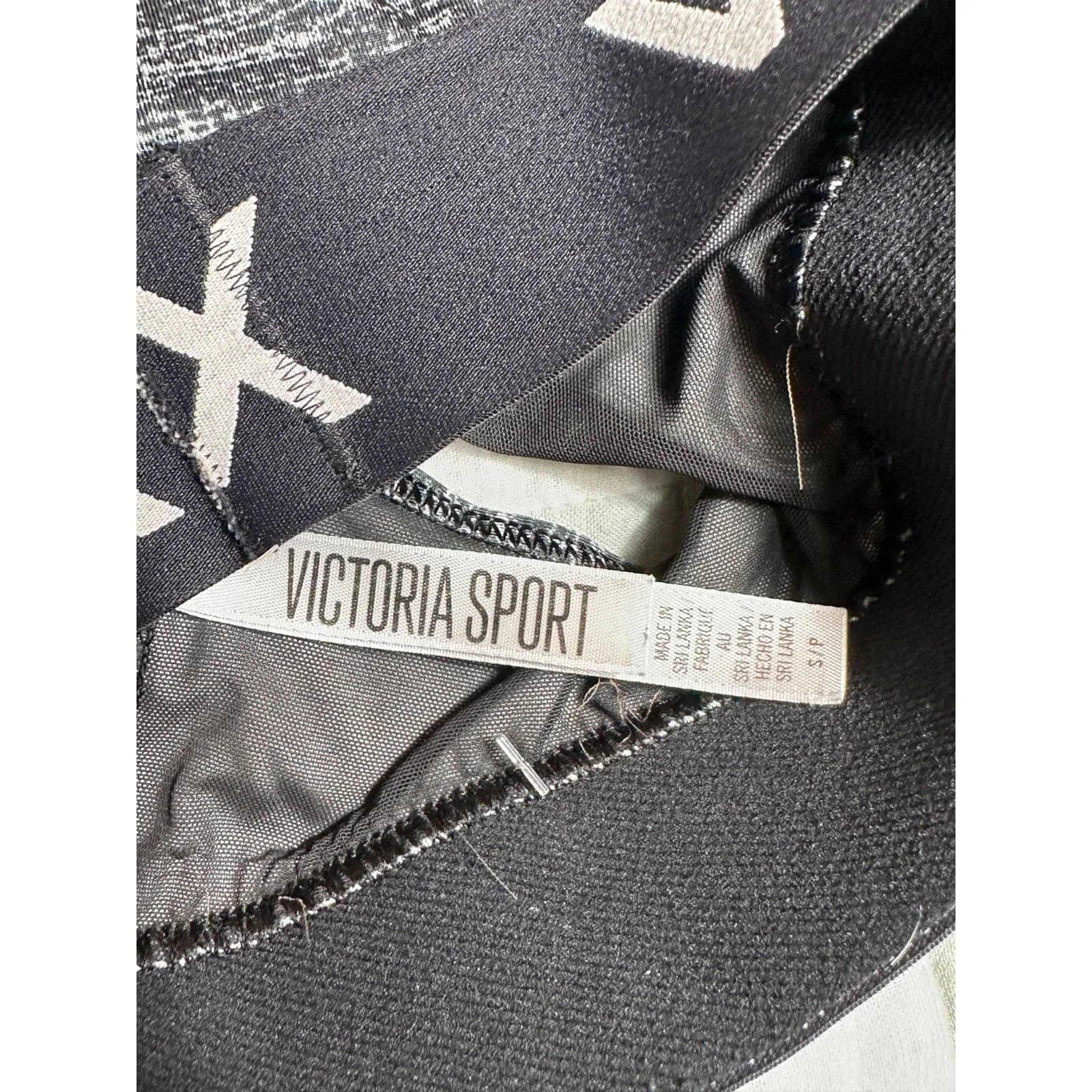 VSX Victoria's Secret SPORT Gray Heathered LOGO Sports Bra Size Small - Image 3