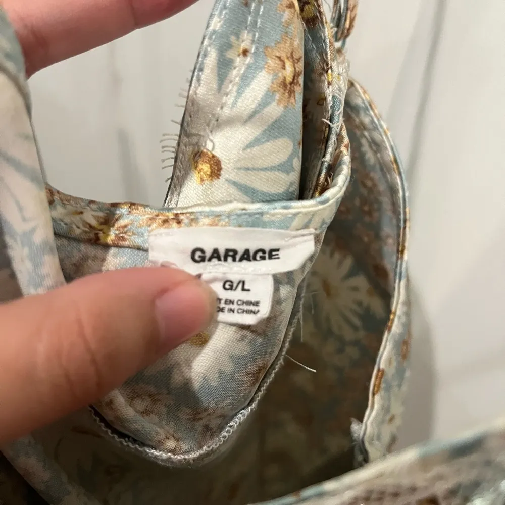 Garage Cream Slip Dress Spaghetti Strap Mini - Image 2