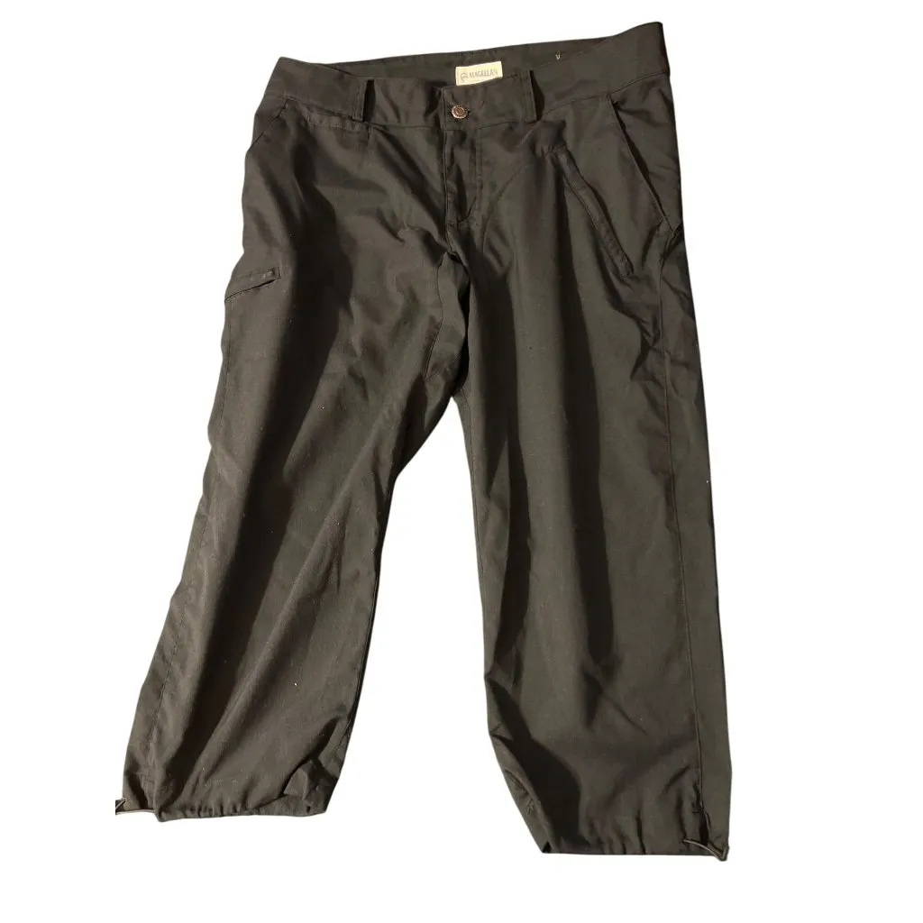 Magellan Outdoors 2 Pair Womens Bottoms Shorts Capris Black Fish Gear Size Small - Image 2