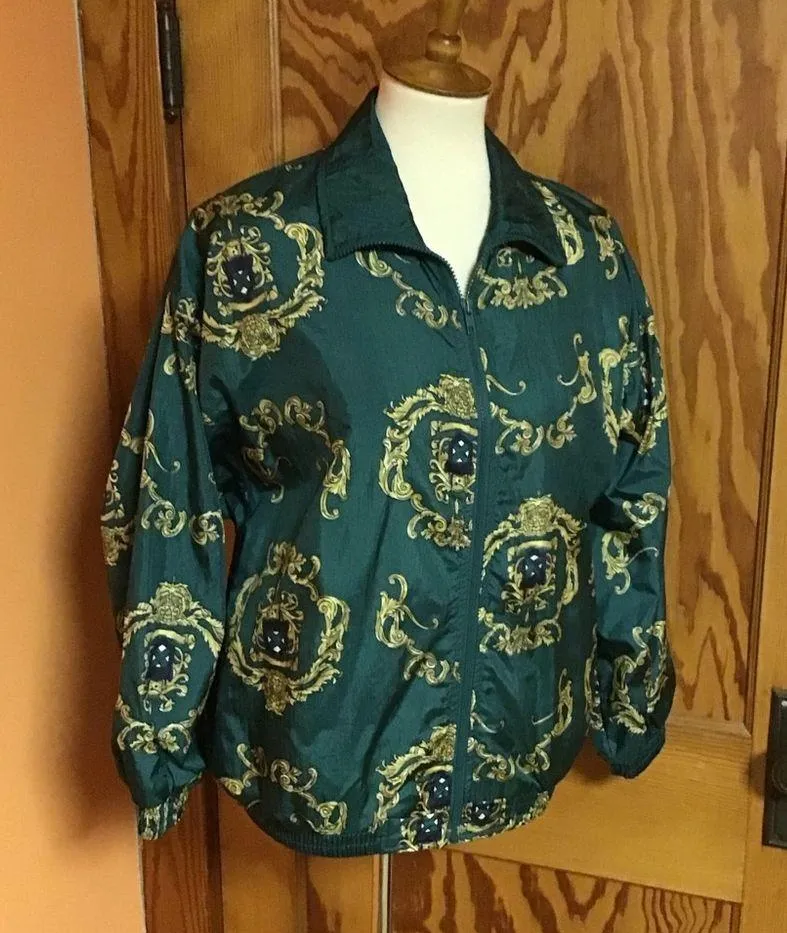 Vintage 90s forest green jacket - Image 4