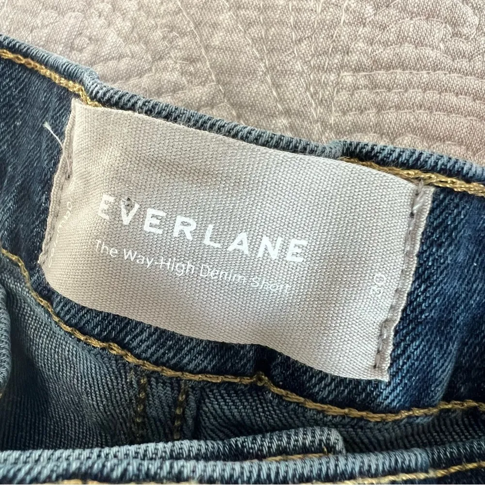 NWT Everlane The Way-High Denim Jean Short 30 Cutoff Jorts Medium Wash - Image 5
