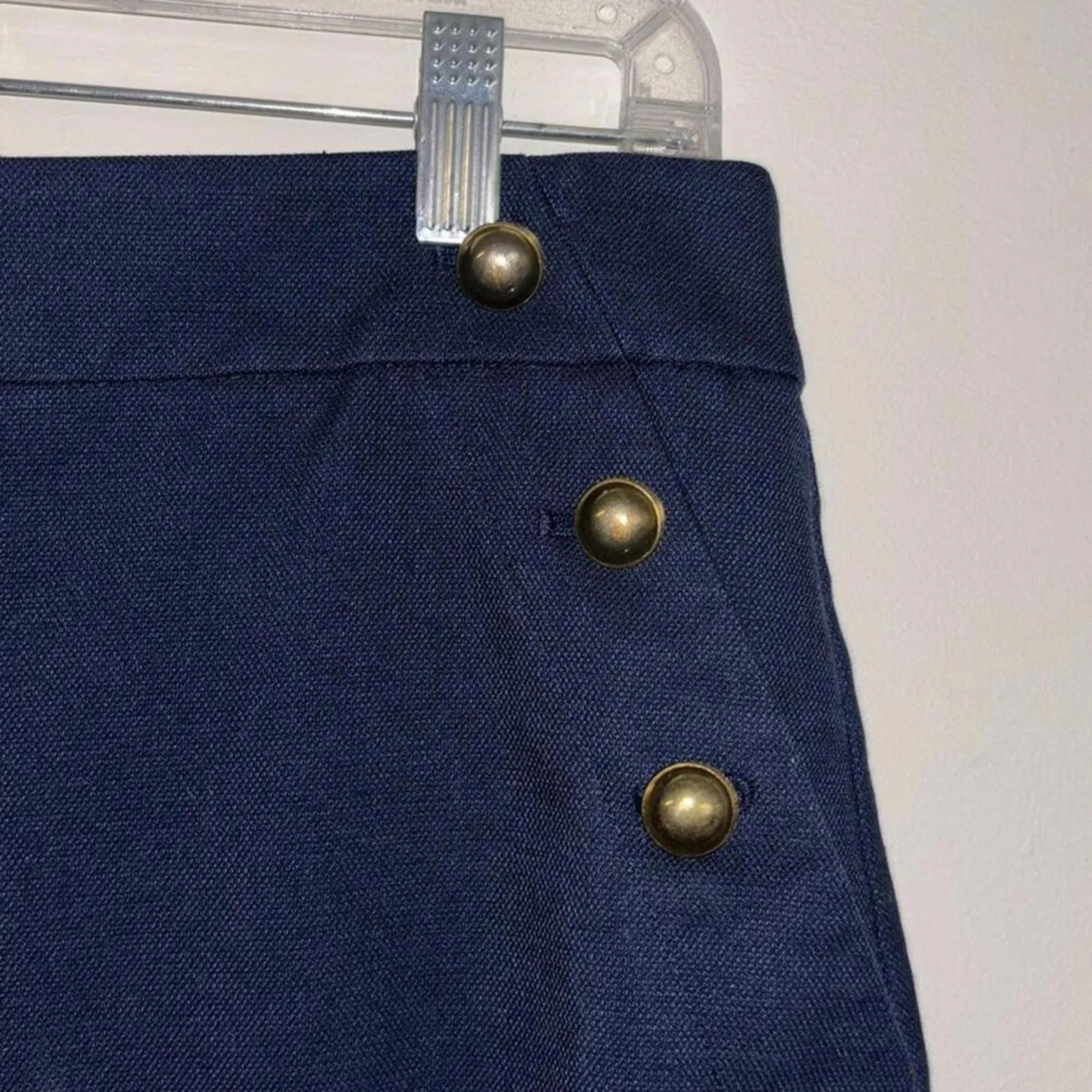 ✅Loft Navy Blue Pencil Skirt Hidden Pockets Preppy Academia Work Office - Image 2