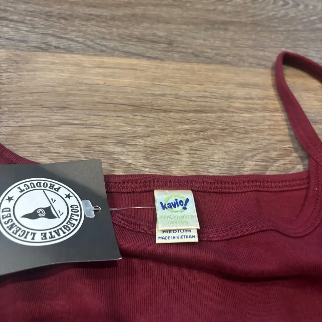 NWT Kavio Aggie Girl Tank Top Burgundy Texas A&M Collegiate Licensed - Image 3