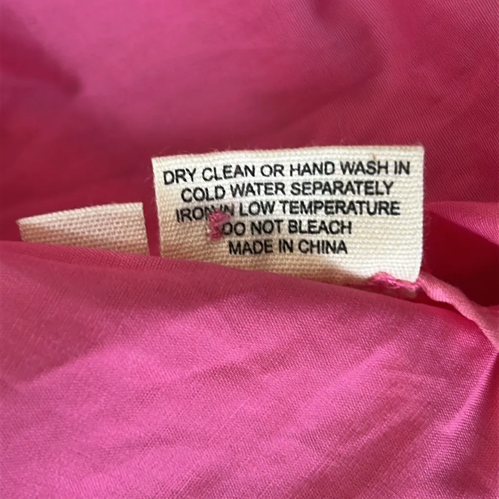 CeliaB NWT Alvis Fuchia Pink Scalloped Embroidered Tie Waist Midi Dress Size XS - Image 14