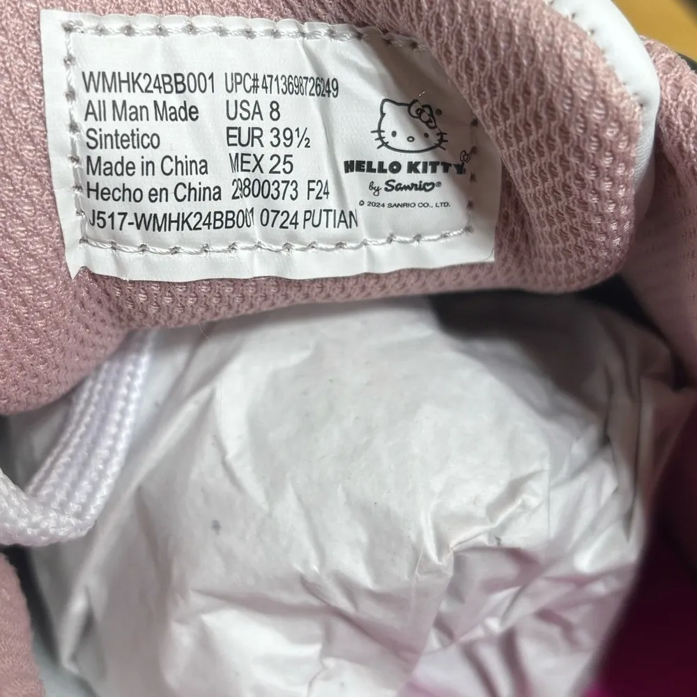 Hello Kitty by Sanrio Size 8 NWT Women's Pink Low Top Court Sneakers‎ Shoes - Image 6