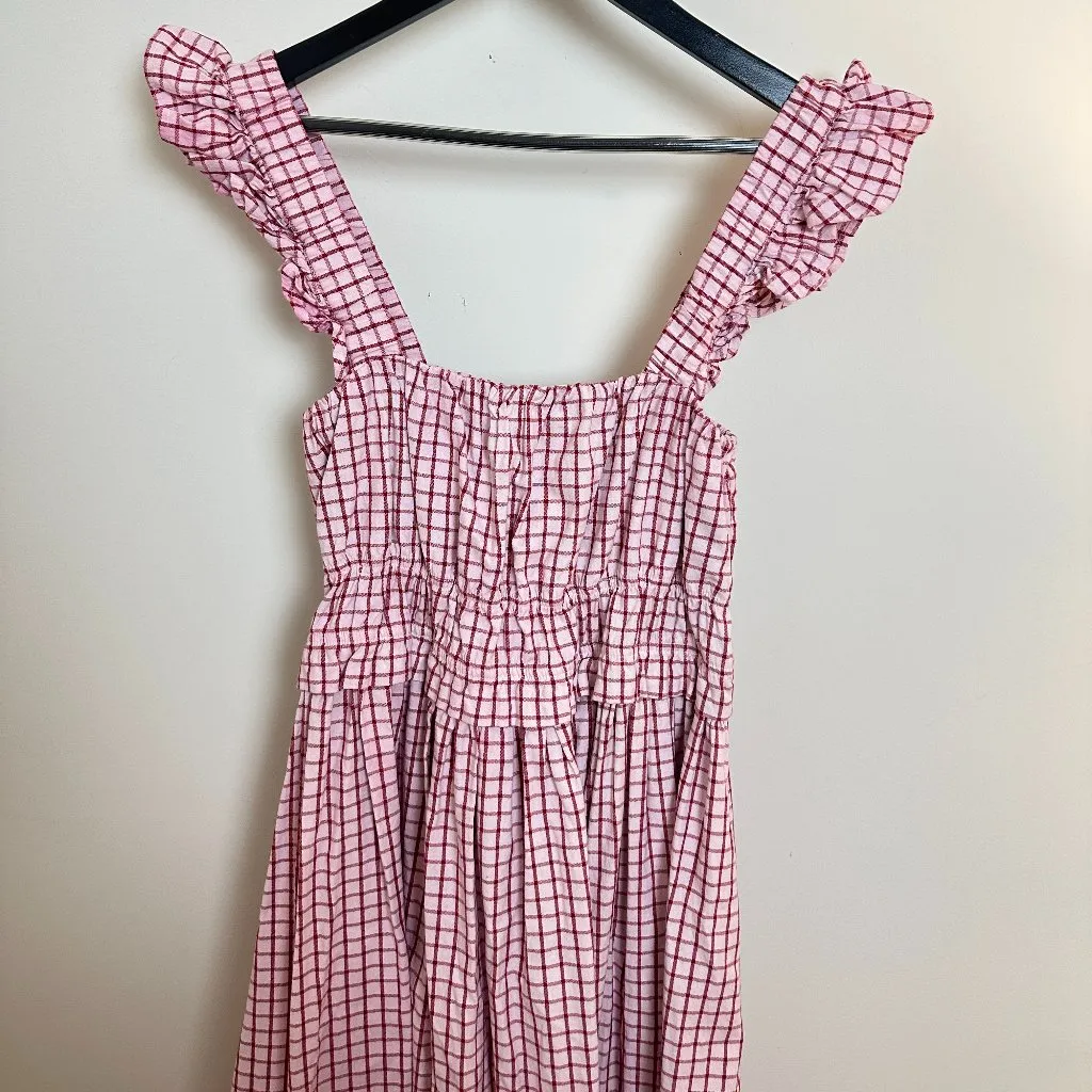 OHSEVENDAYS Maternity Elsi Dress in Purple Motif Size Medium - Image 5