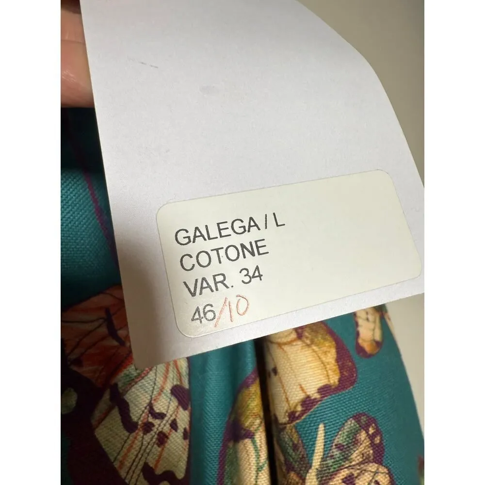 NWT RARE Laboratorio Capri GALEGA Butterfly Maxi Skirt Sz. L (10) Blue Size L - Image 3