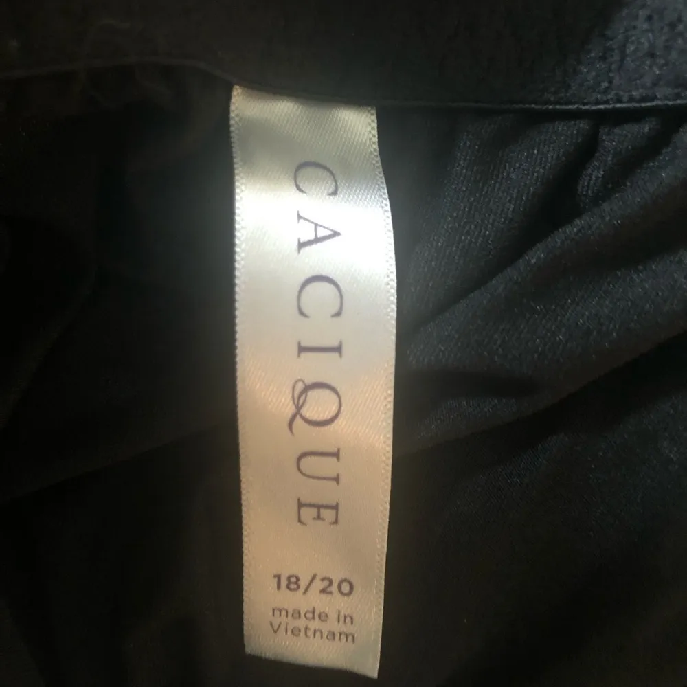 Cacique Sexy Black Lacey Babydoll Cami Top Size 18/20 Playful Girly Feminine - Image 6