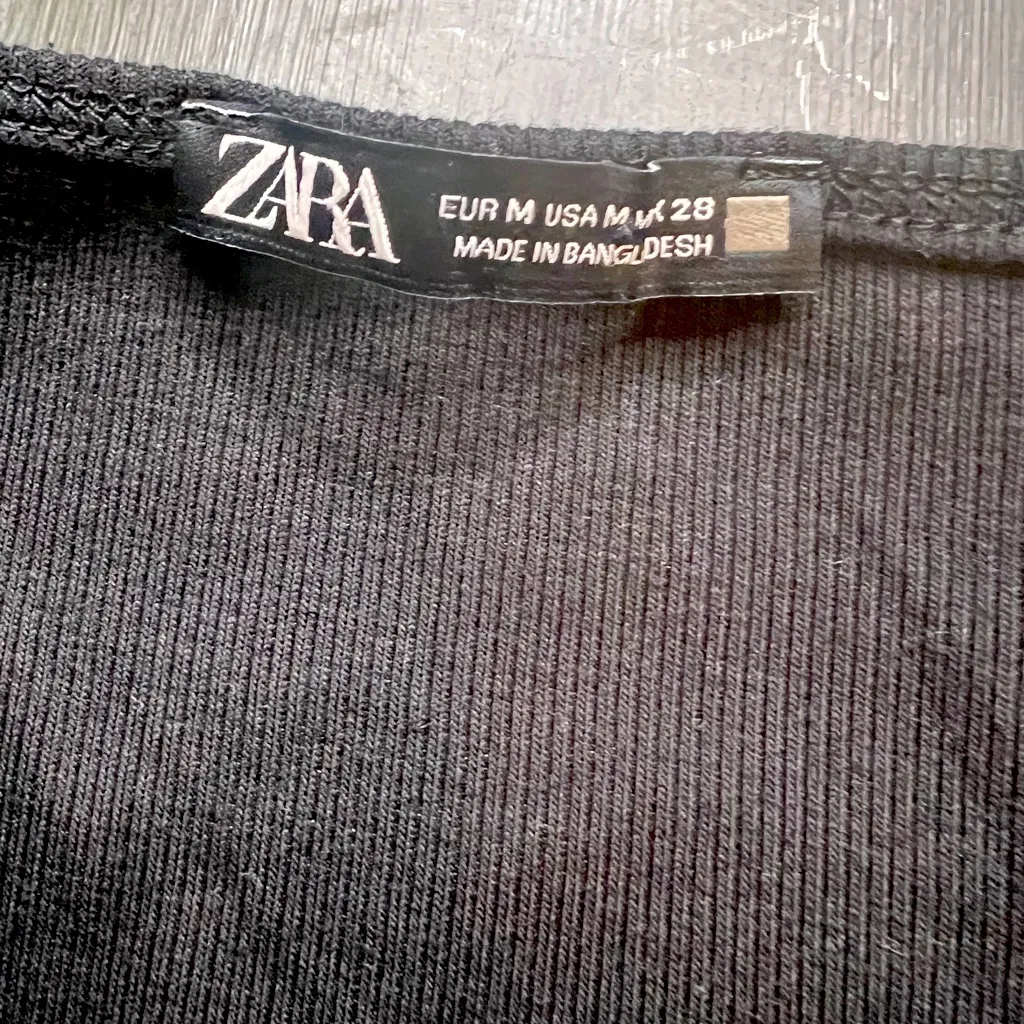 Zara Classic Black Knit Top - Image 3