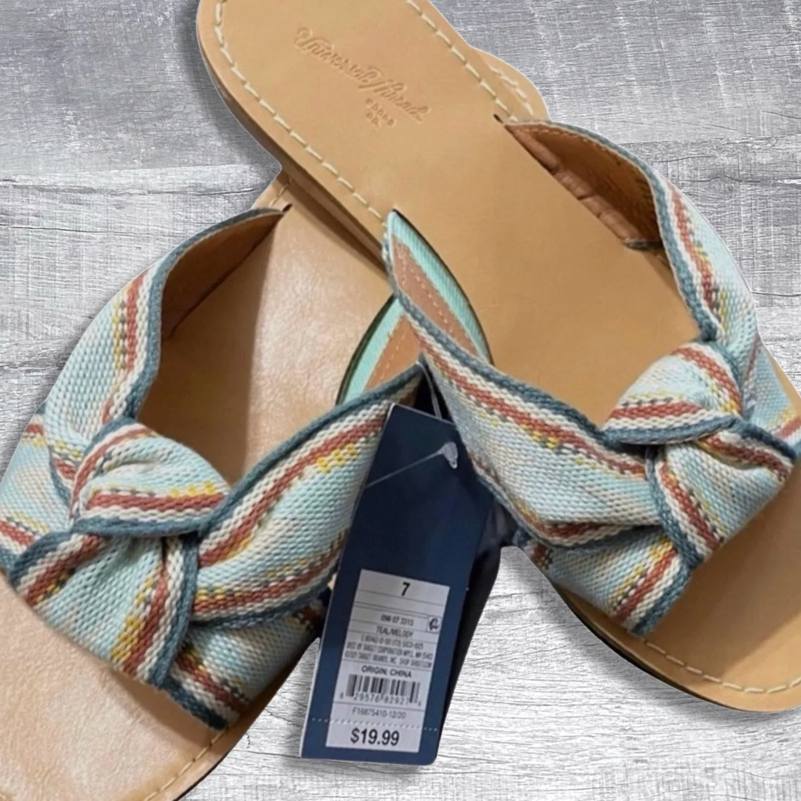 Universal Threads Melody Knotted Slide Sandal NEW Womens 7 Southwest Tribal - Image 4