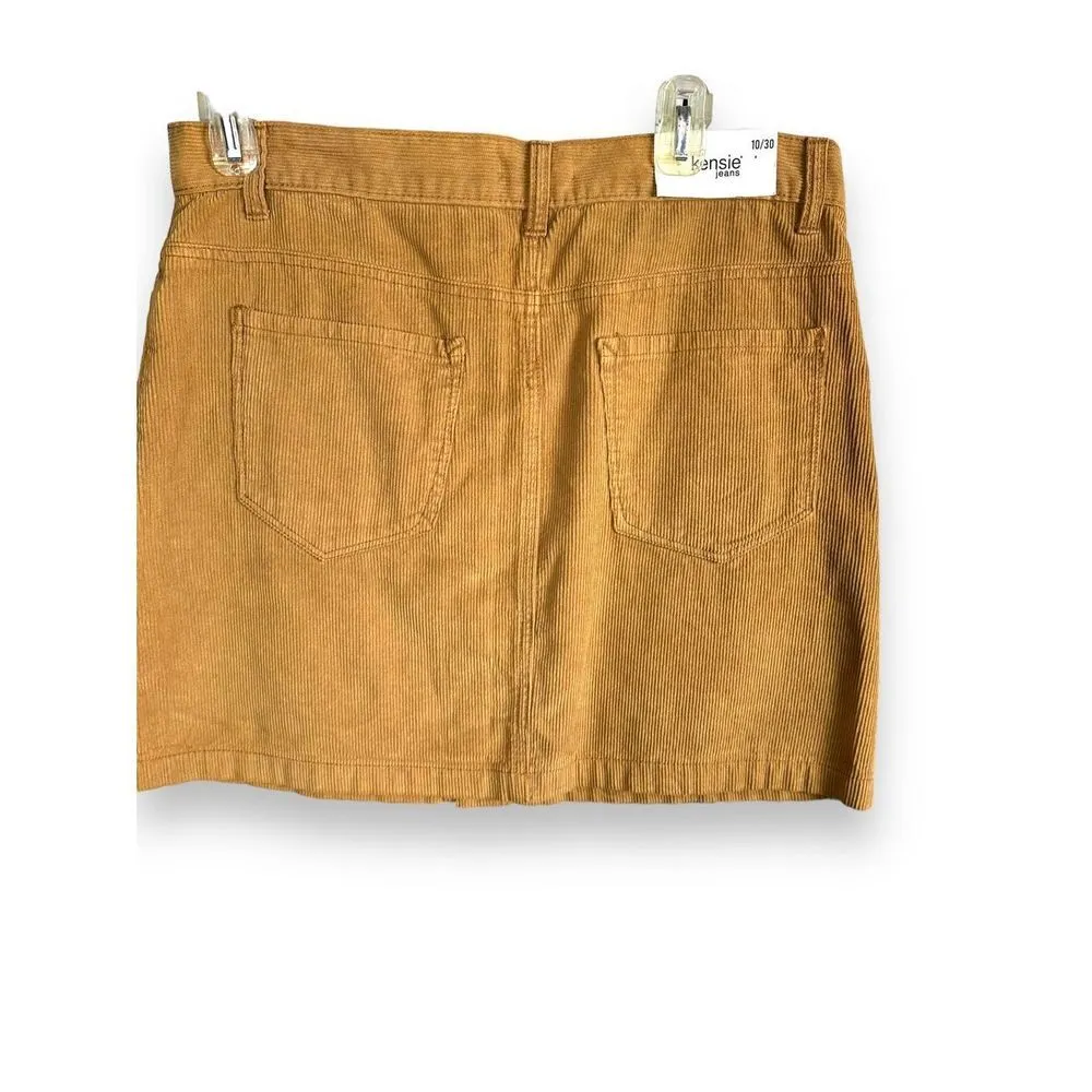 High Rise button down corduroy Skirt Kensie NWT - Image 3