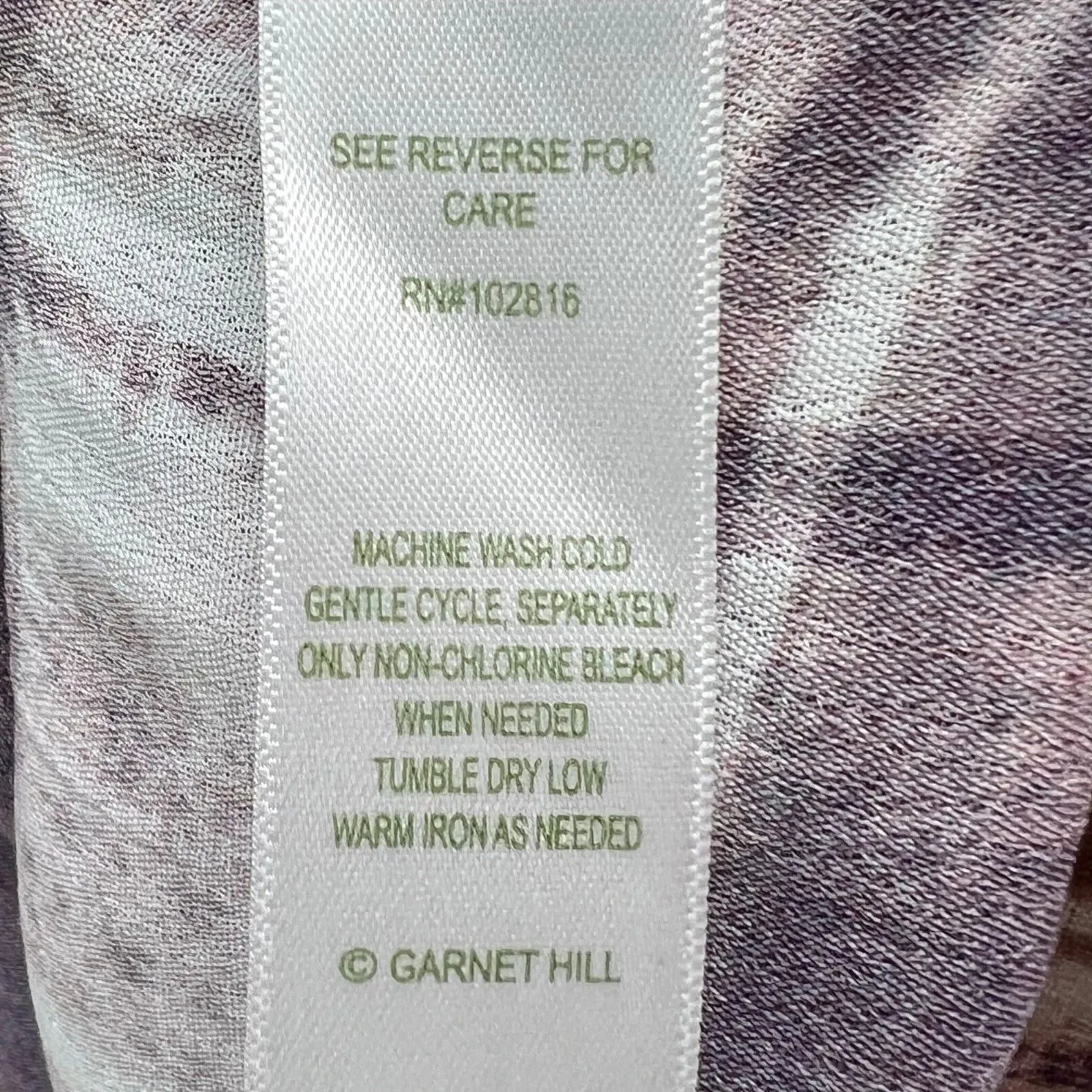 Garnet Hill Tunic Top Women 6 Purple Plaid Crepe Popover Shirt Casual Cottage - Image 14