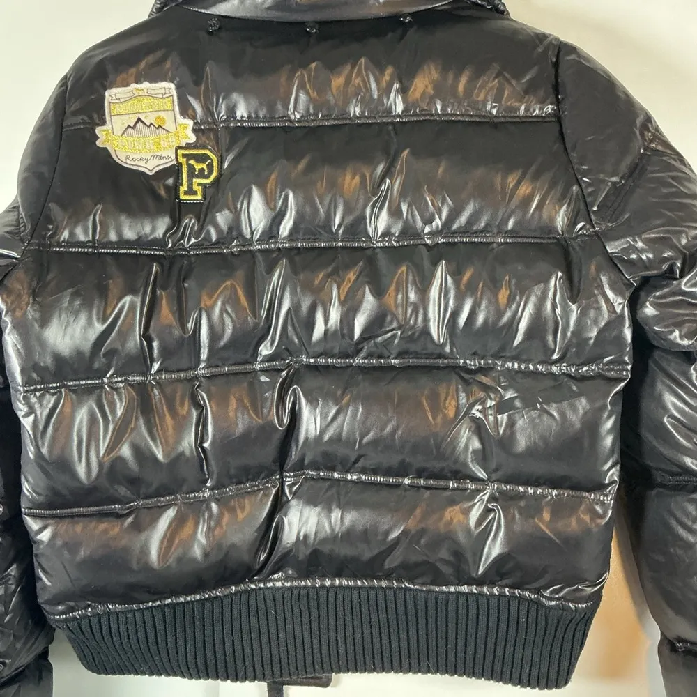 Victoria's Secret Black Bomber Jacket A0397 - Image 4