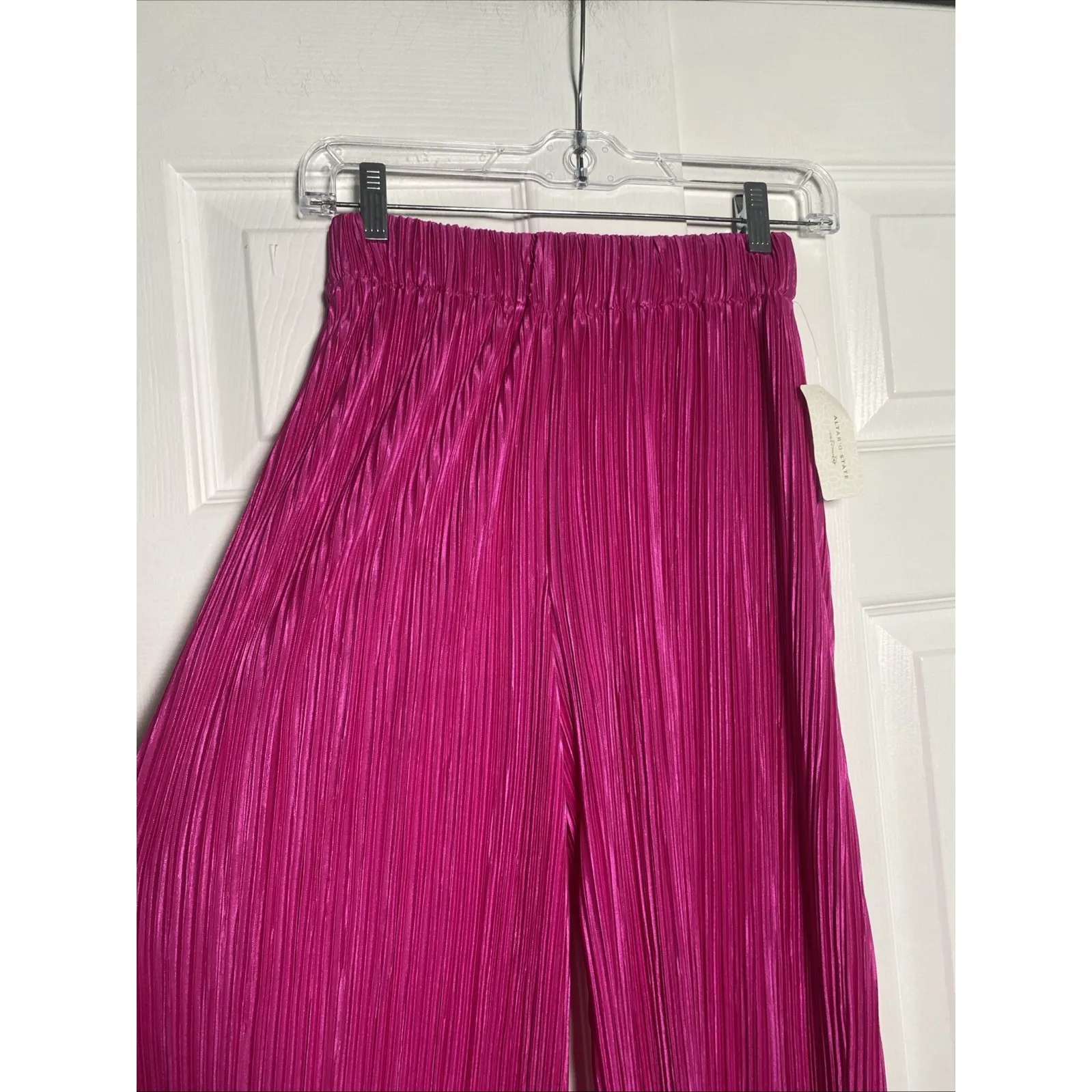 Altard State  Womens XS Pink Pants NEW Accordion Wide Leg Sleep Pants - Image 4