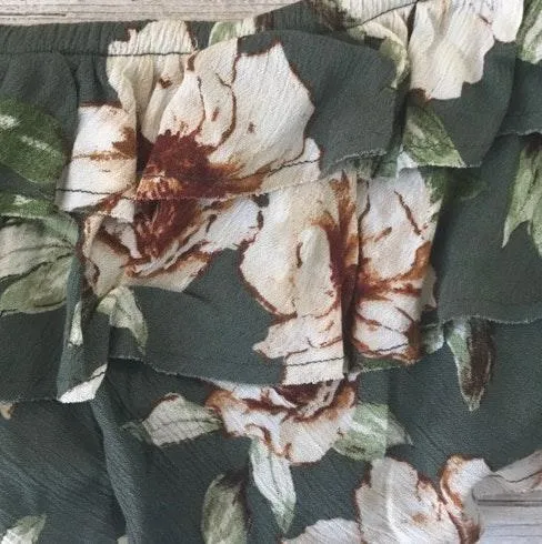 Blue Life Lola Ruffle Floral Bralette Crop Tube Top - Image 4