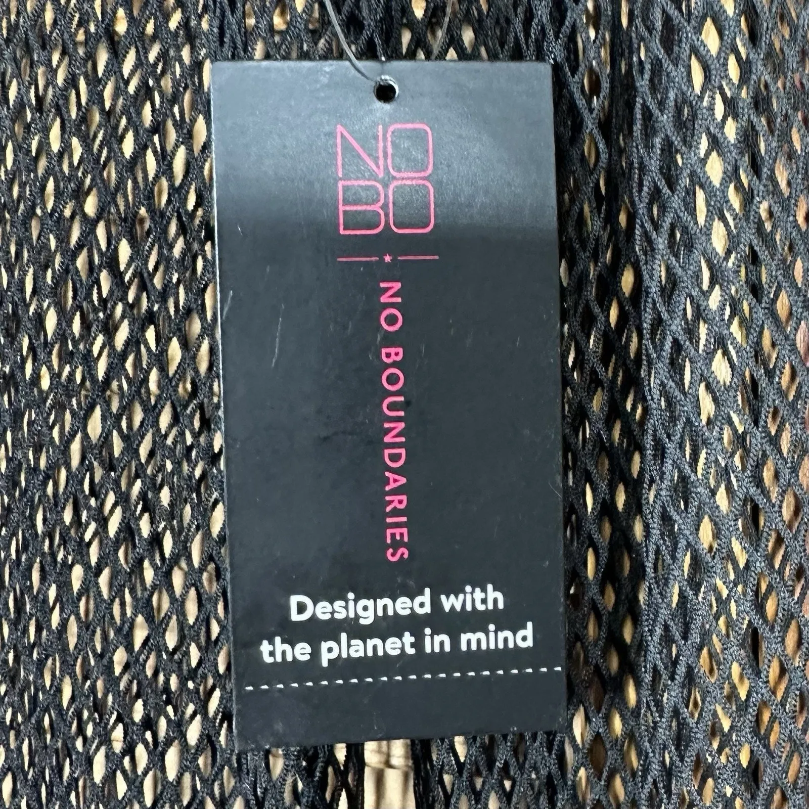 No Boundaries Womens Black Tie Front Side Slit Mesh Swim Cover Up Sz XXL-XXXL - Image 3