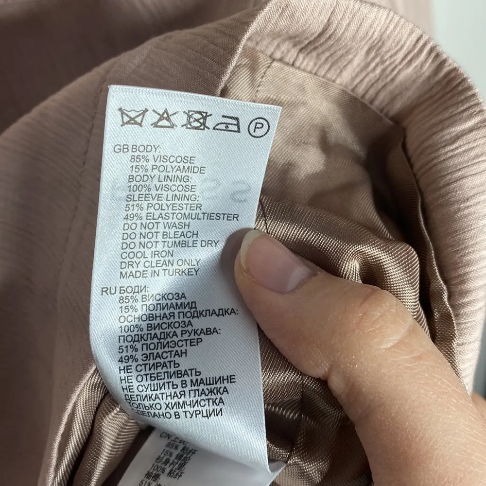 Reiss Ives dusted pink textured twin pocket utility jacket size 2 - Image 15