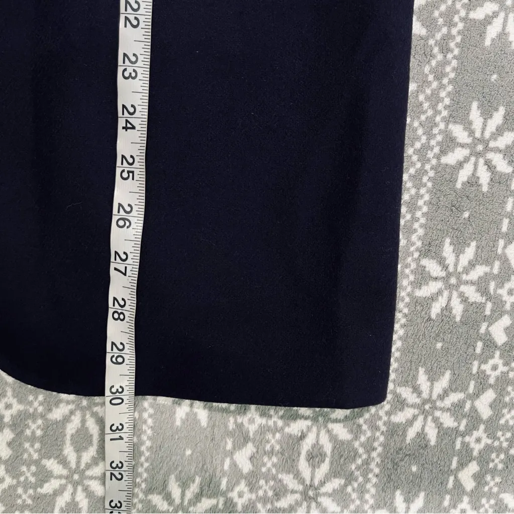 Sag Harbor‎ Navy Wool Blazer One Button With Pockets Size 8 Purple - Image 8