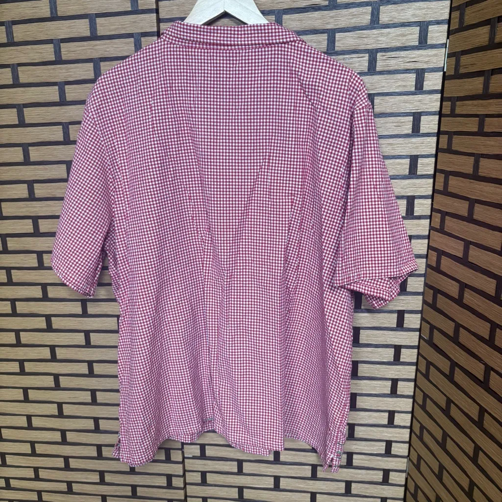 Bobbie Brooks Red And White Floral Embroidered Button Down Size 26/28W - Image 2