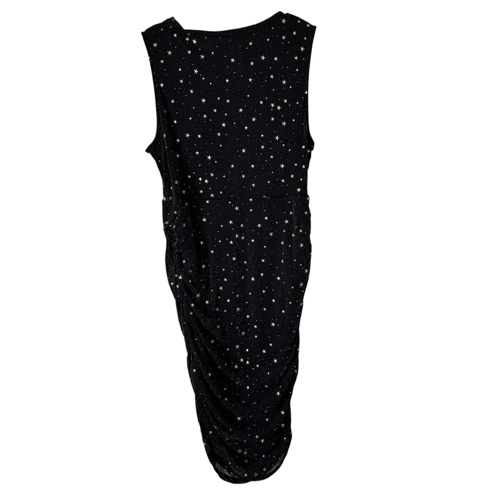 Allegra‎ K Party Dress Sleeveless Star Print Mini Dress Black XL - Image 8
