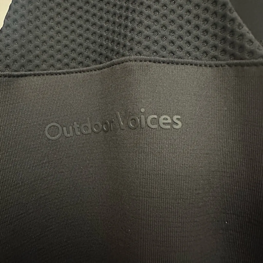 Outdoor Voices Doing Things Dress Size Large Black Racerback Built In Bra - Image 4