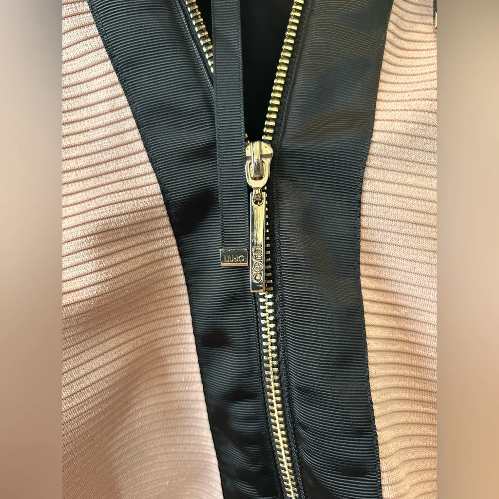 Liu Jo Pink and Black Women's Jacket Size L - Image 4