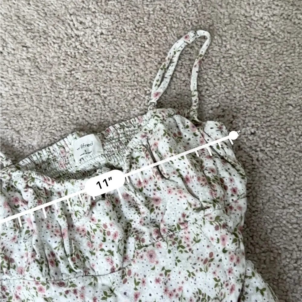 Aritzia wilfred bellow mini dress floral White Size 6 - Image 4