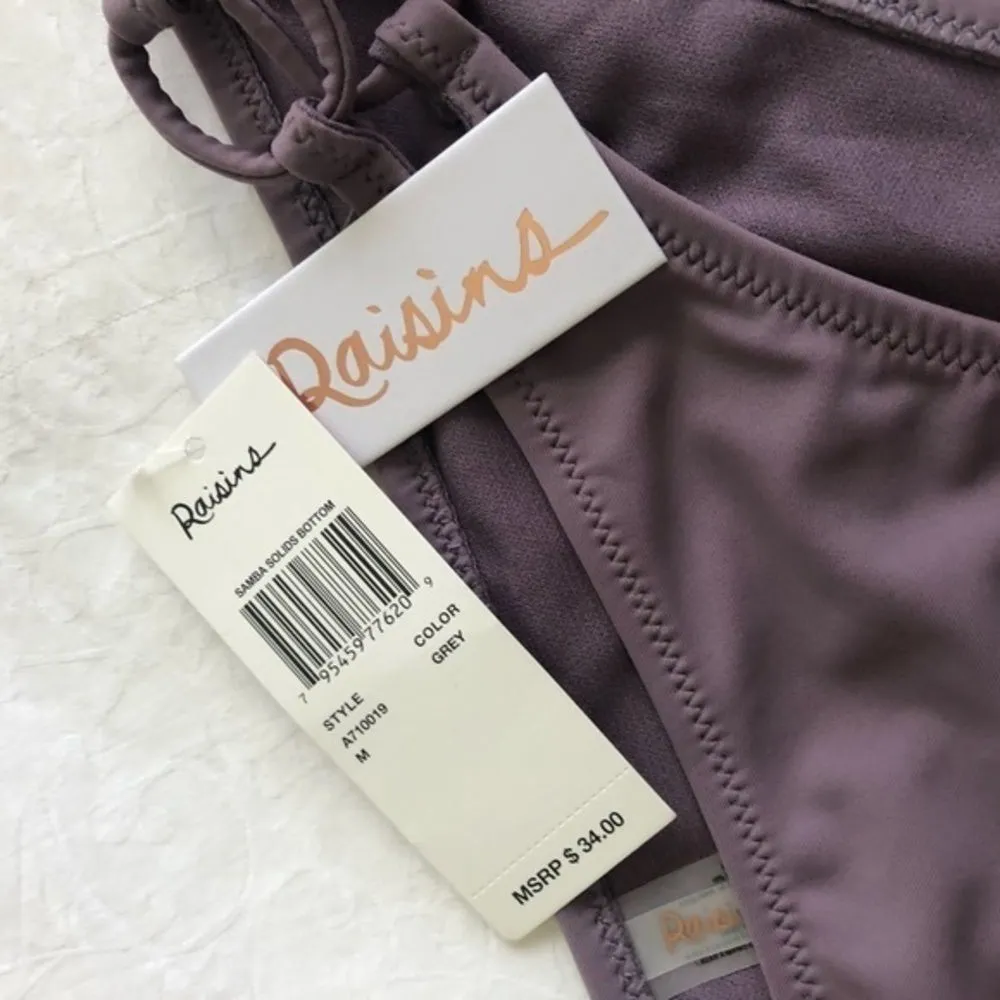 🔵 SALE 3/$25 RAISINS BIKINI BOTTOM TIE SIDE LACEUP HIP M - Image 7