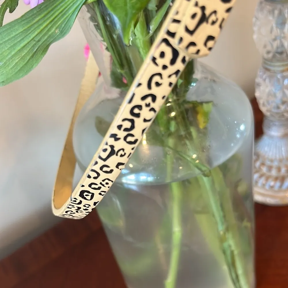 Leopard Print Skinny Belt Tan - Image 7