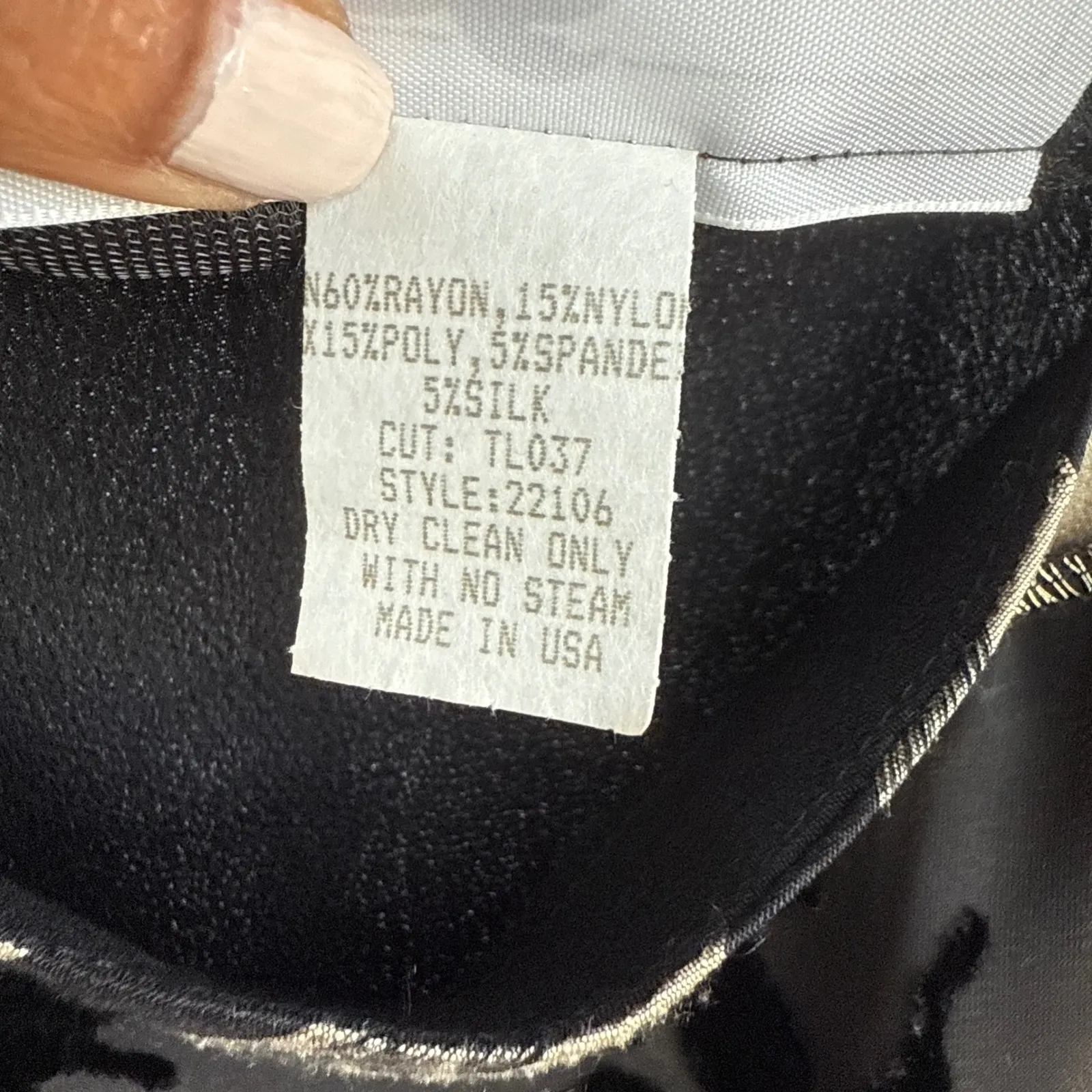 VTG Tommy noulou Black Top Y2K witchy dark‎ romantic Lace Blouse Size S - Image 5