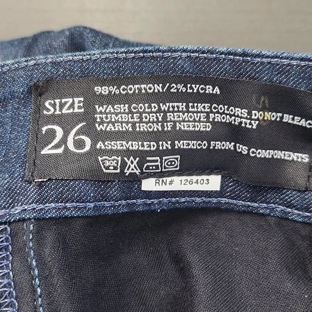 Black Orchid Los Angeles Boot Cut Jeans NWT Size 26 Dark Wash Bootcut Jeans - Image 7