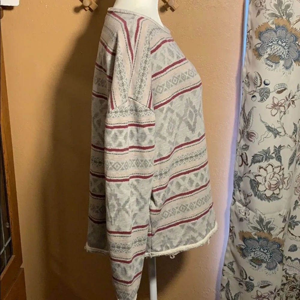 ZARA  Trafaluc Aztec Print Pullover Sweater - Image 4