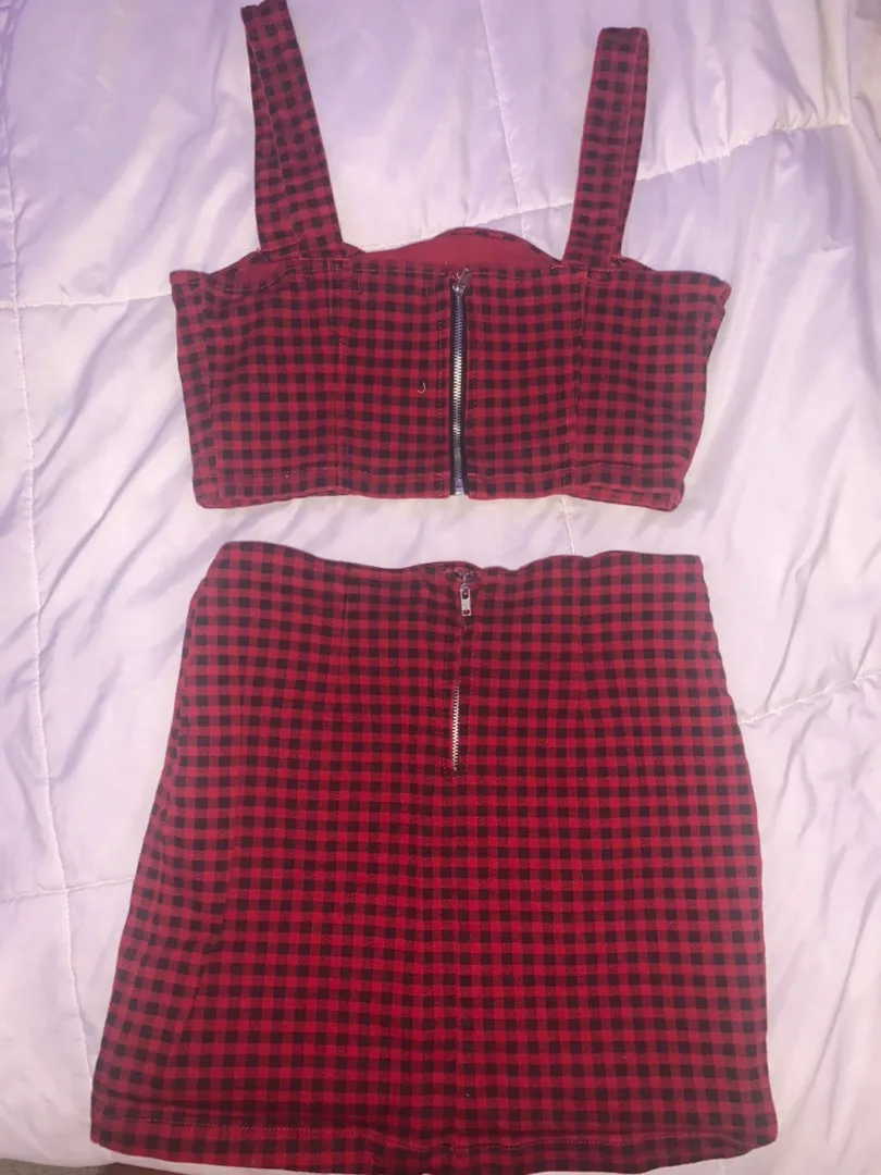 Forever 21 Plaid Two Piece Set - Image 2