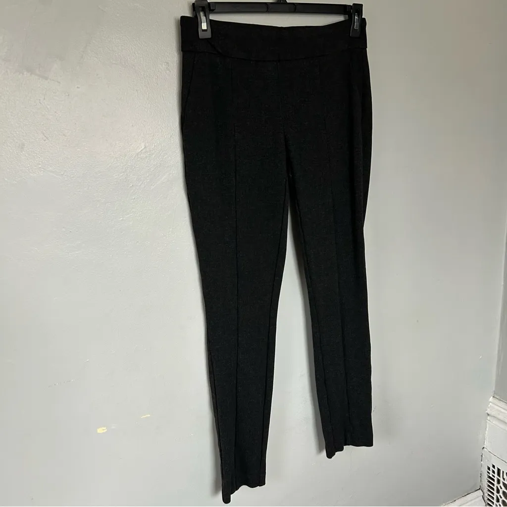 Classic Black Gray Pull On Women's Pants - Image 2