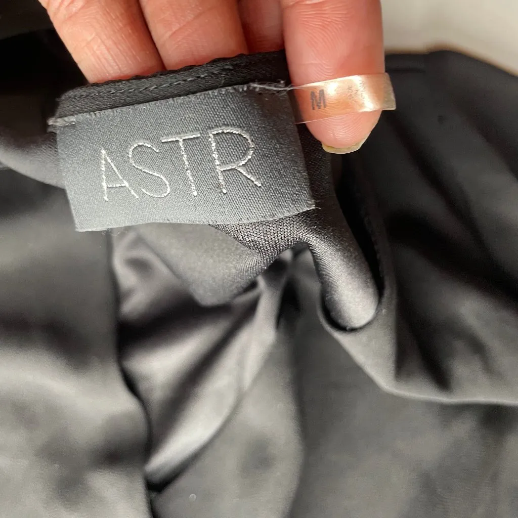 Black Sheer Long Sleeve Floral Crochet Pleated Shorts Romper Boho Sz Med - Image 11