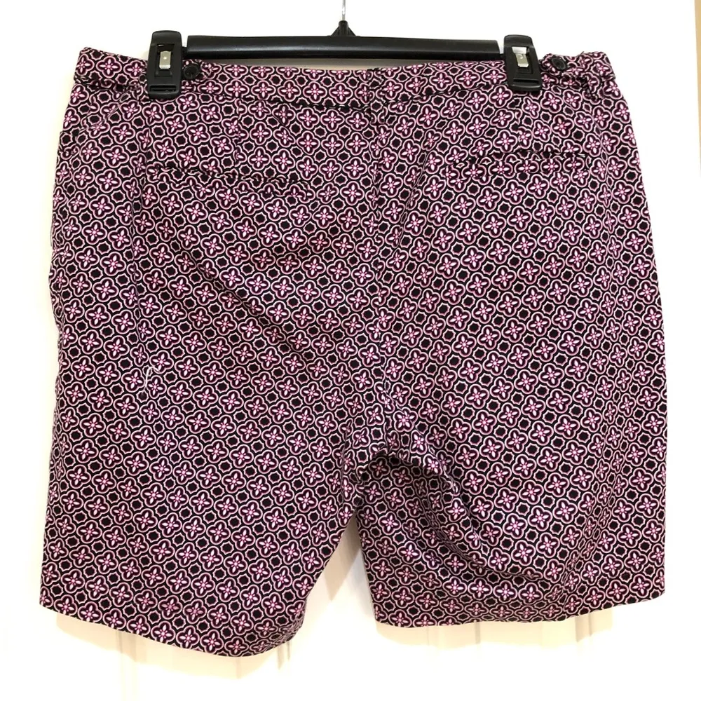 Laundry by Shelli Segal Purple Print shorts 8 - Image 2