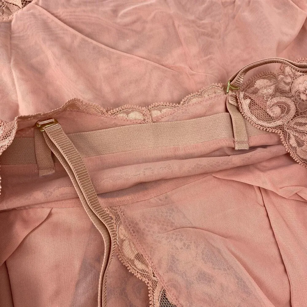 NEW Free People HAH Smarty Pants Bodysuit Lace Large Hot As Hell Copper Rose - Image 11