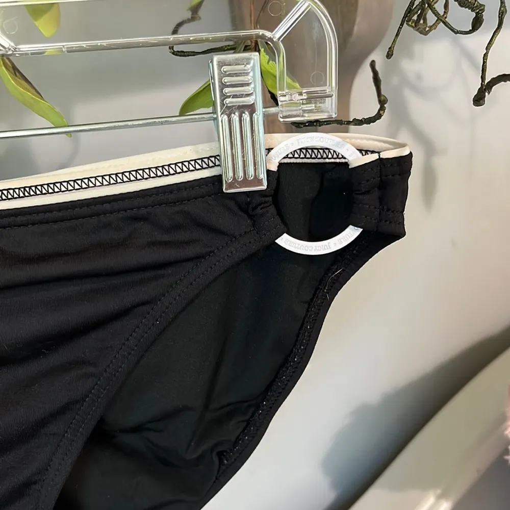 Juicy Couture Black Bikini Bottom Womens Large - Image 6