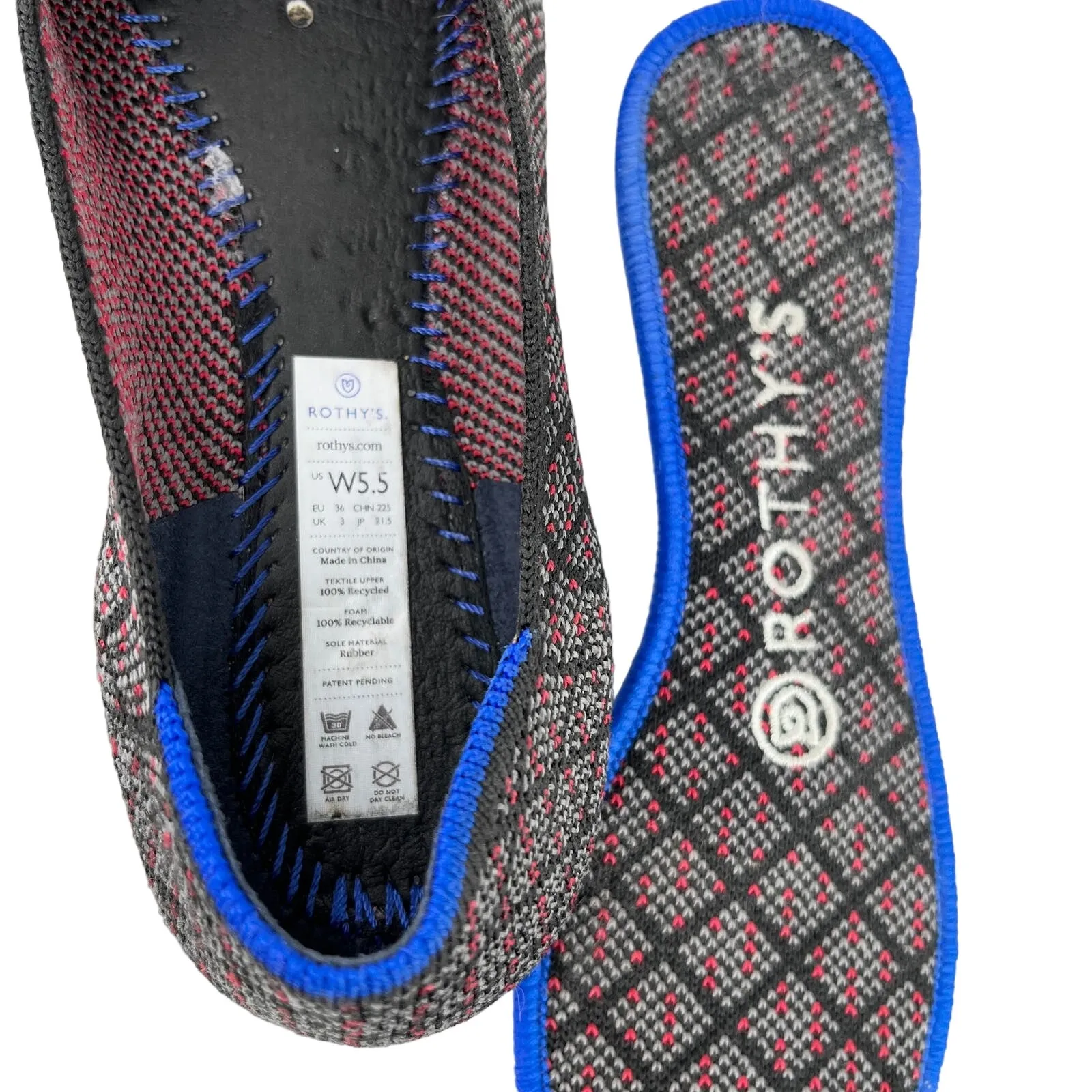 Rothy’s Nordstrom Exclusive Charcoal Tweed Flats 5.5 Retired - Image 8