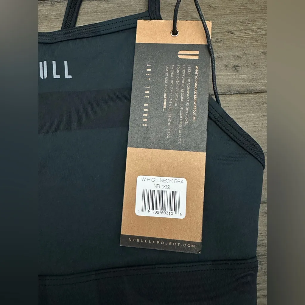 NWT NOBULL Matte High-Neck Sports Bra - XS - NB Print (green and black) - Image 6