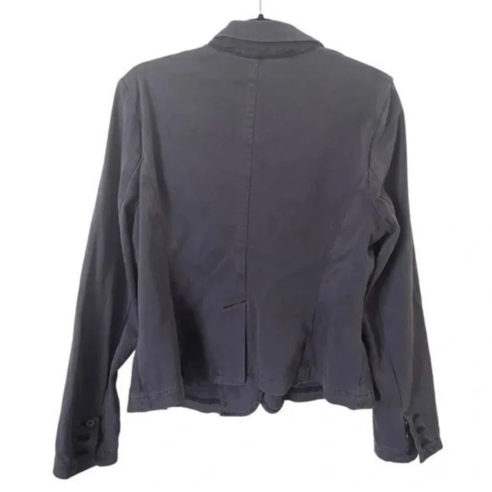 ✨Anthropologie Cartonnier Blue Cotton Navy Sz Medium Blazer✨ - Image 6